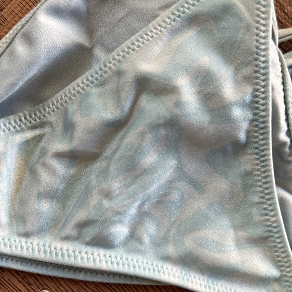 PACSUN LA HEARTS TIED BIKINI BOTTOMS IRIDESCENT BLUE SIZE XS - Picture 3 of 3